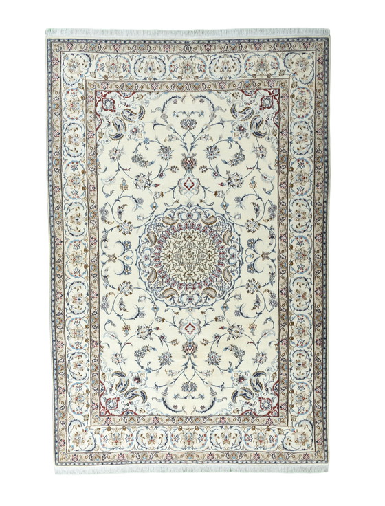 Image 1 of Hand-knotted Nain 9 La With Silk - Oriental Rug 310 X 203 Cm