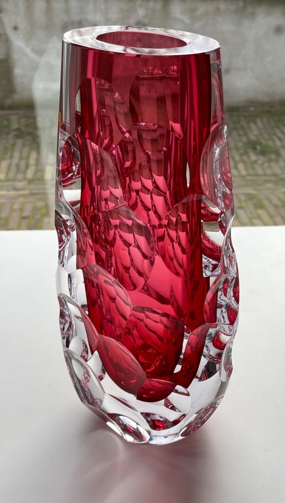 Image 1 of Unique Glass Object "Pink" By Petr Karizek