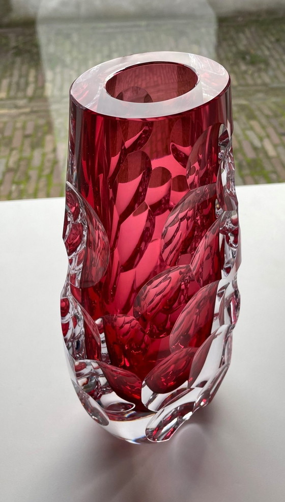 Image 1 of Unique Glass Object "Pink" By Petr Karizek