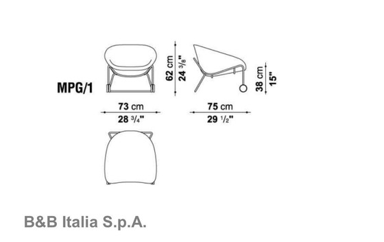 Image 1 of Mart Armchair By Antonio Citterio For Bb Italia, 2003