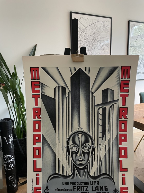 Image 1 of Heinz Schulz-Neudamm, Metropolis, 1927, Copyright Bnf -Éditions  Langlaude 2017, Printed In France