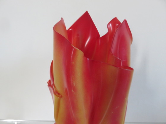 Image 1 of Lampe Aumônière, Drapée En Polycarbonate "Les Exclarares", 1980