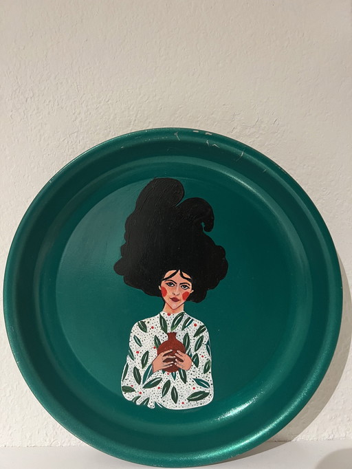 1X The Woman And The Pomegranate 22 Painting Steel Plate