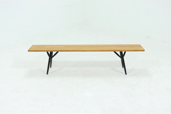 Image 1 of 1st Edition Pirrka by Ilmari Tapiovaara for Laukaan Puu Finland bench