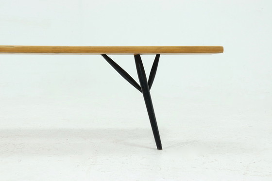 Image 1 of 1st Edition Pirrka by Ilmari Tapiovaara for Laukaan Puu Finland bench