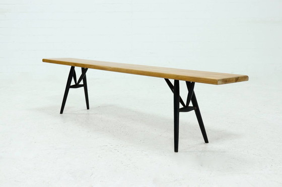 Image 1 of 1st Edition Pirrka by Ilmari Tapiovaara for Laukaan Puu Finland bench