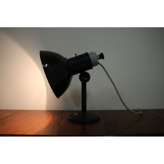 Image 1 of Vintage black table lamp, 1970s