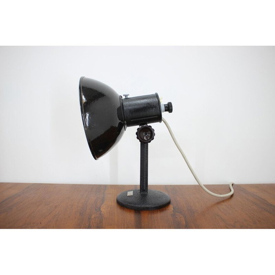 Image 1 of Vintage black table lamp, 1970s