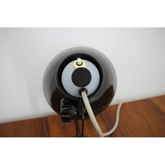 Image 1 of Vintage black table lamp, 1970s