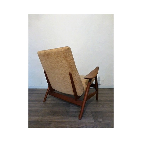 Image 1 of Vintage armchair scandinavian solid teak  Denmark 1950s