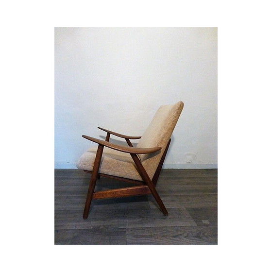 Image 1 of Vintage armchair scandinavian solid teak  Denmark 1950s