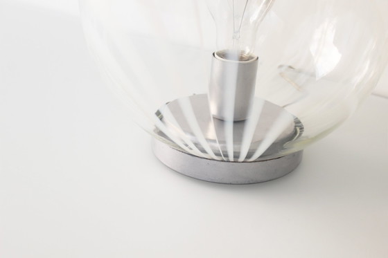 Image 1 of 2X Vintage 1980'S Glass Table Lamps