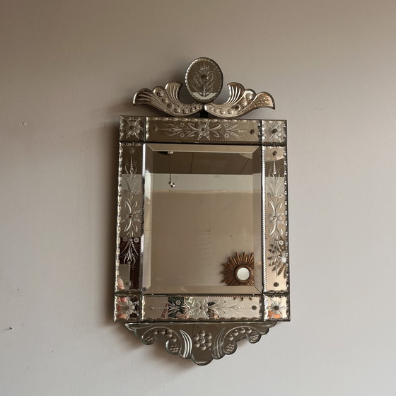 Image 1 of Antique 19th century Venetian Mirror