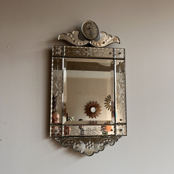 Image 1 of Antique 19th century Venetian Mirror