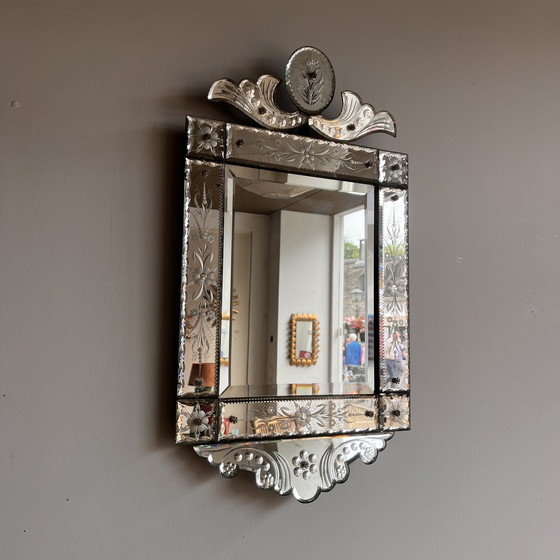 Image 1 of Antique 19th century Venetian Mirror