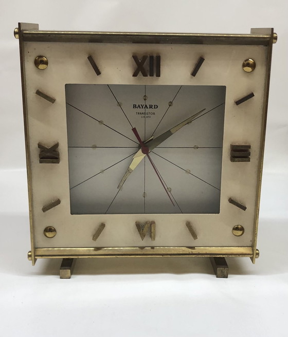 Image 1 of Brass Bayard table clock