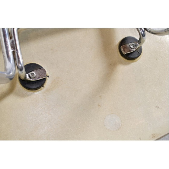Image 1 of Set of 4 vintage Dax armchairs in chrome steel and fiberglass by Charles and Ray Eamesen for Mobilier International, 1960