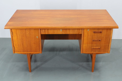 1960S Danish Teak Writing Desk, Restored