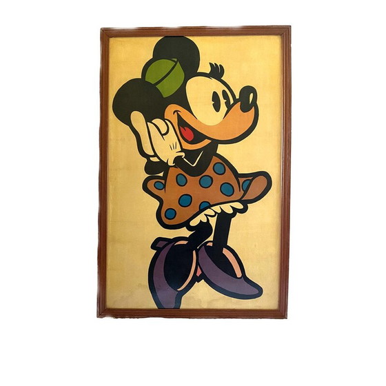 Image 1 of Vintage Minnie Mouse framed poster, France 1960s
