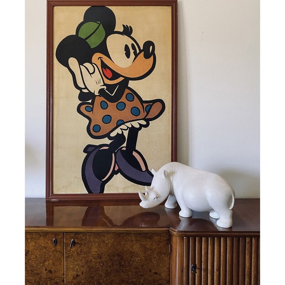 Image 1 of Vintage Minnie Mouse framed poster, France 1960s