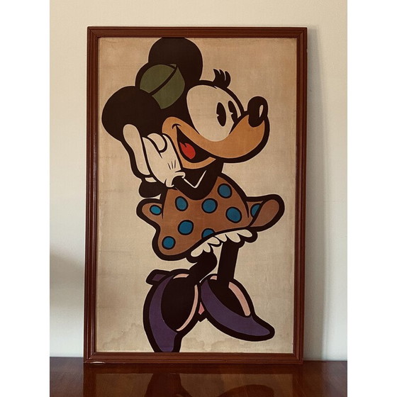 Image 1 of Vintage Minnie Mouse framed poster, France 1960s
