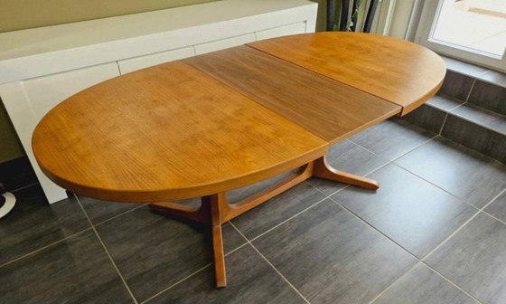 Image 1 of Baumann Teak and Rosewood Extensible Table, 1970s
