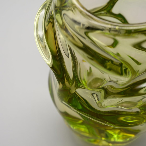 Image 1 of Jan Kotik Beránek Glassworks Art Glass Iconic Design Vintage Vase Propeller Mcm