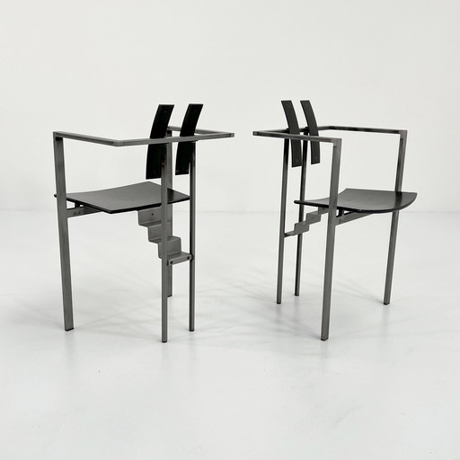 Black & Grey Postmodern Trix Chair By Karl Friedrich Förster, 1980S