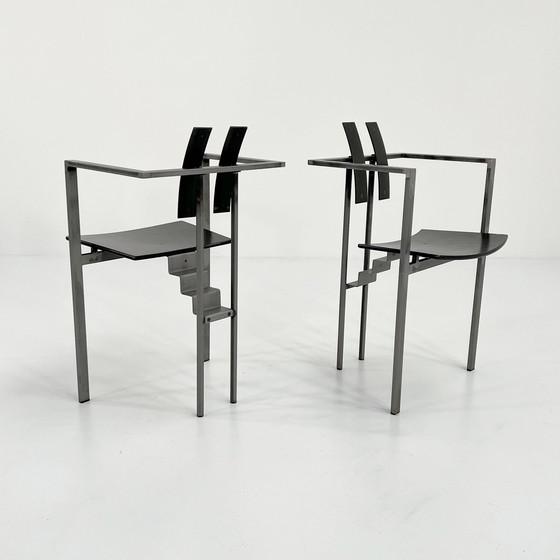 Image 1 of Black & Grey Postmodern Trix Chair By Karl Friedrich Förster, 1980S