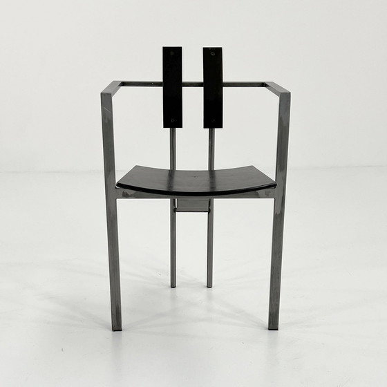 Image 1 of Black & Grey Postmodern Trix Chair By Karl Friedrich Förster, 1980S