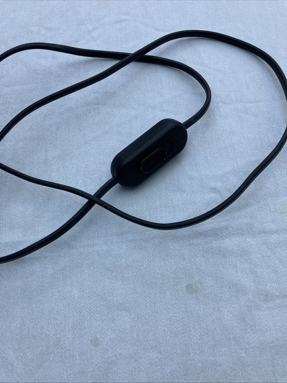 Image 1 of Lámpara de mesa de metal, cromo y globo de cristal de la era espacial de los años 70