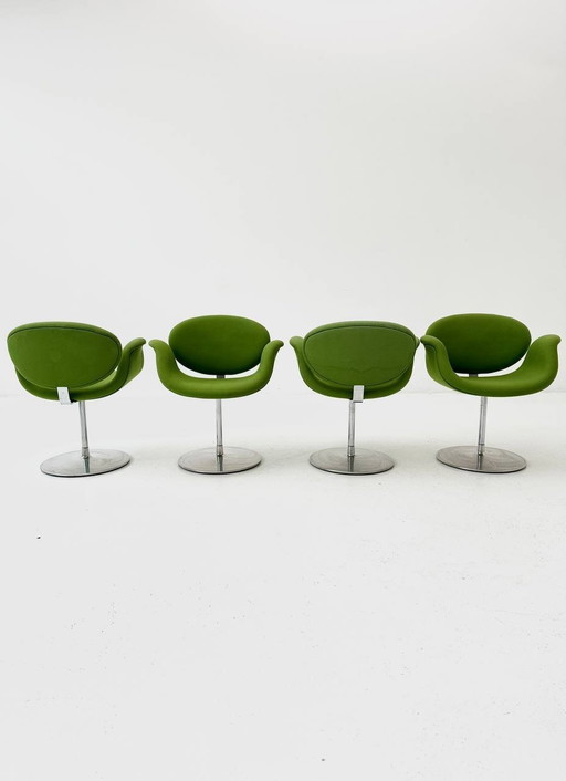 Set of 4 Little Tulip swivel chairs by Pierre Paulin for Artifort, 1970s