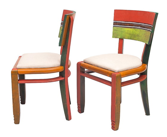 Image 1 of Set Of 6 Art Deco Chairs