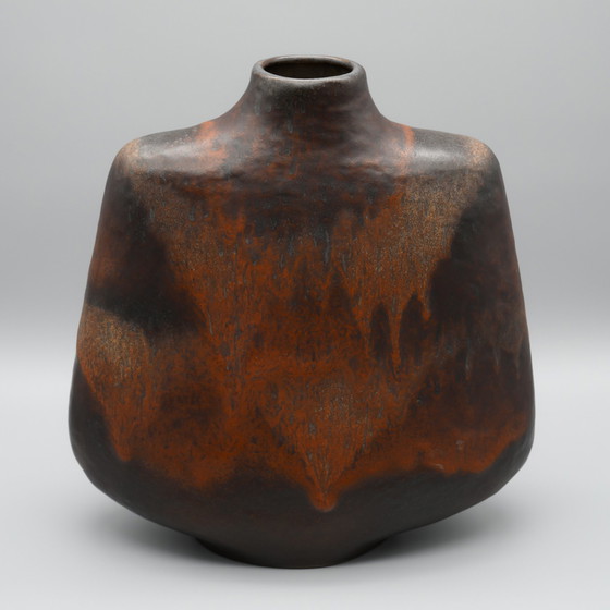 Image 1 of Rare vase en poterie de lave grasse de Carstens des années 70 Christmann & Heukeroth H 30 cm WGP MCM