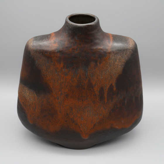 Image 1 of Rare vase en poterie de lave grasse de Carstens des années 70 Christmann & Heukeroth H 30 cm WGP MCM