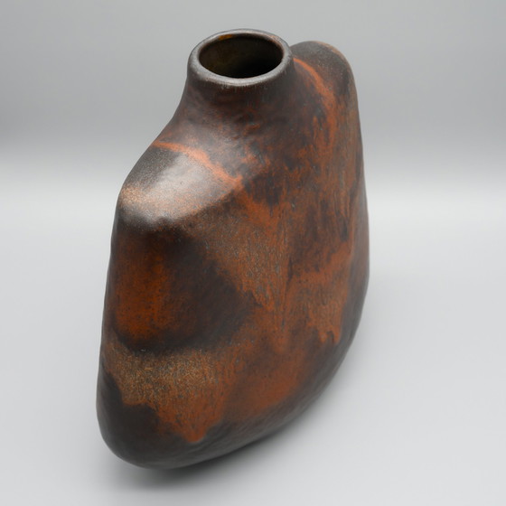 Image 1 of Rare vase en poterie de lave grasse de Carstens des années 70 Christmann & Heukeroth H 30 cm WGP MCM