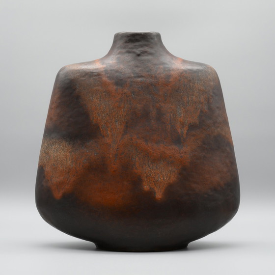 Image 1 of Rare 70's Carstens Fat Lava Pottery Vase Christmann & Heukeroth H 30 cm WGP MCM