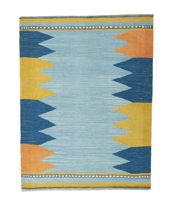 Image 1 of Hand-woven kilim fars made of wool - 107 X 81 Cm - New