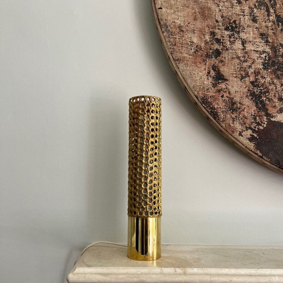 Image 1 of Vintage brass table lamp by Pierre Forssell for Skultuna, Sweden 1950
