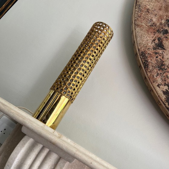 Image 1 of Vintage brass table lamp by Pierre Forssell for Skultuna, Sweden 1950