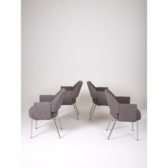 Image 1 of Set of 4 vintage Deauville armchairs by Pierre Gautier Delaye for Airborne, 1960