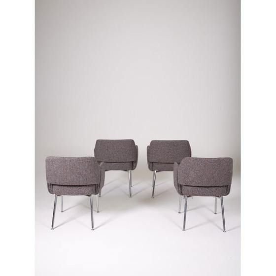 Image 1 of Set of 4 vintage Deauville armchairs by Pierre Gautier Delaye for Airborne, 1960