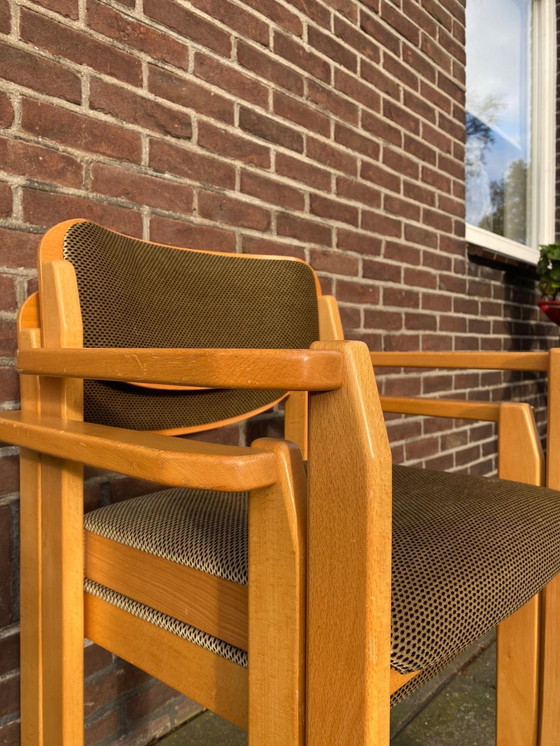 Image 1 of Scandinavian Wooden Stackable Chairs 1960s