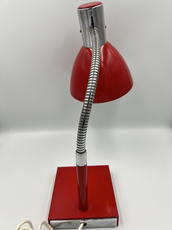 Image 1 of Stilux Milano Red Desk Lamp