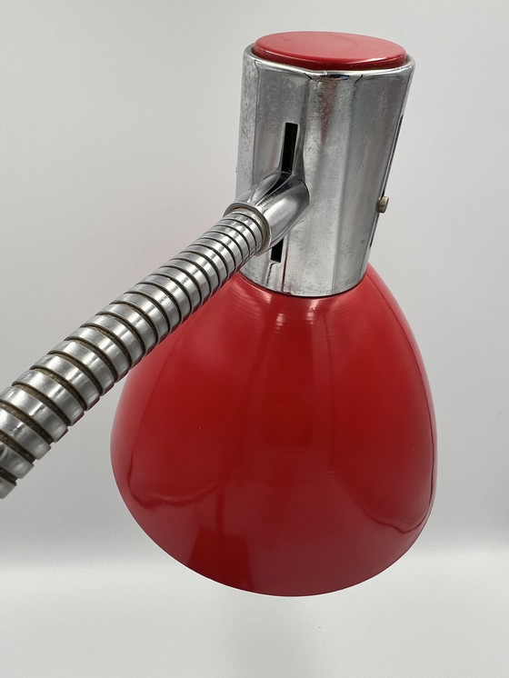 Image 1 of Stilux Milano Red Desk Lamp