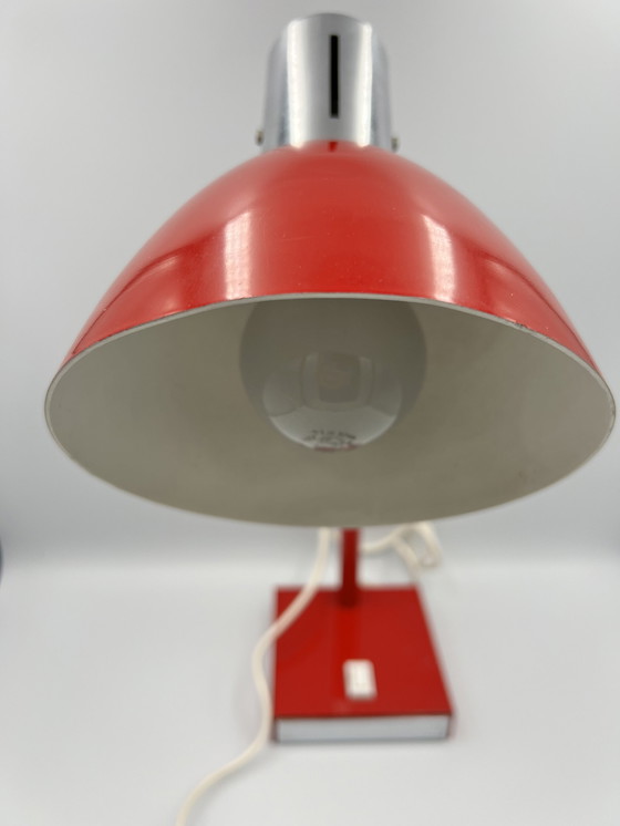 Image 1 of Stilux Milano Red Desk Lamp