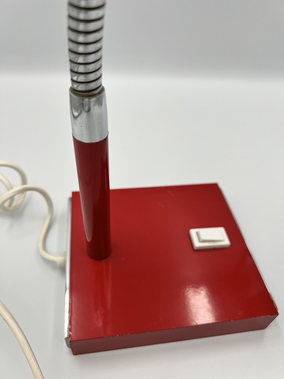 Image 1 of Stilux Milano Red Desk Lamp