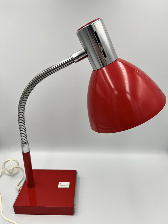 Image 1 of Stilux Milano Red Desk Lamp