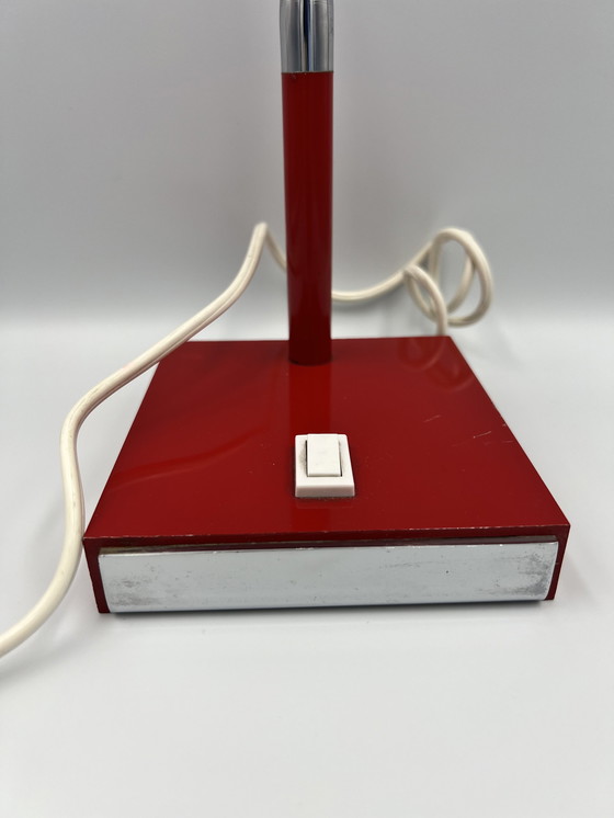 Image 1 of Stilux Milano Red Desk Lamp