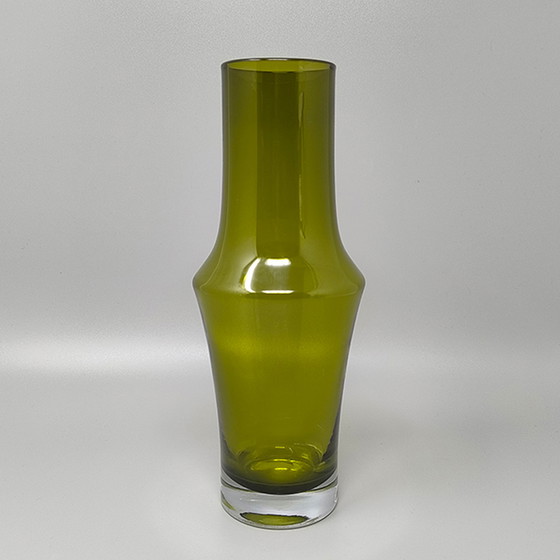 Image 1 of 1970 Étonnant Vase vert #1376 par Tamara Aladin Vase pour Riihimaki/Riihimaen Lasi Oy